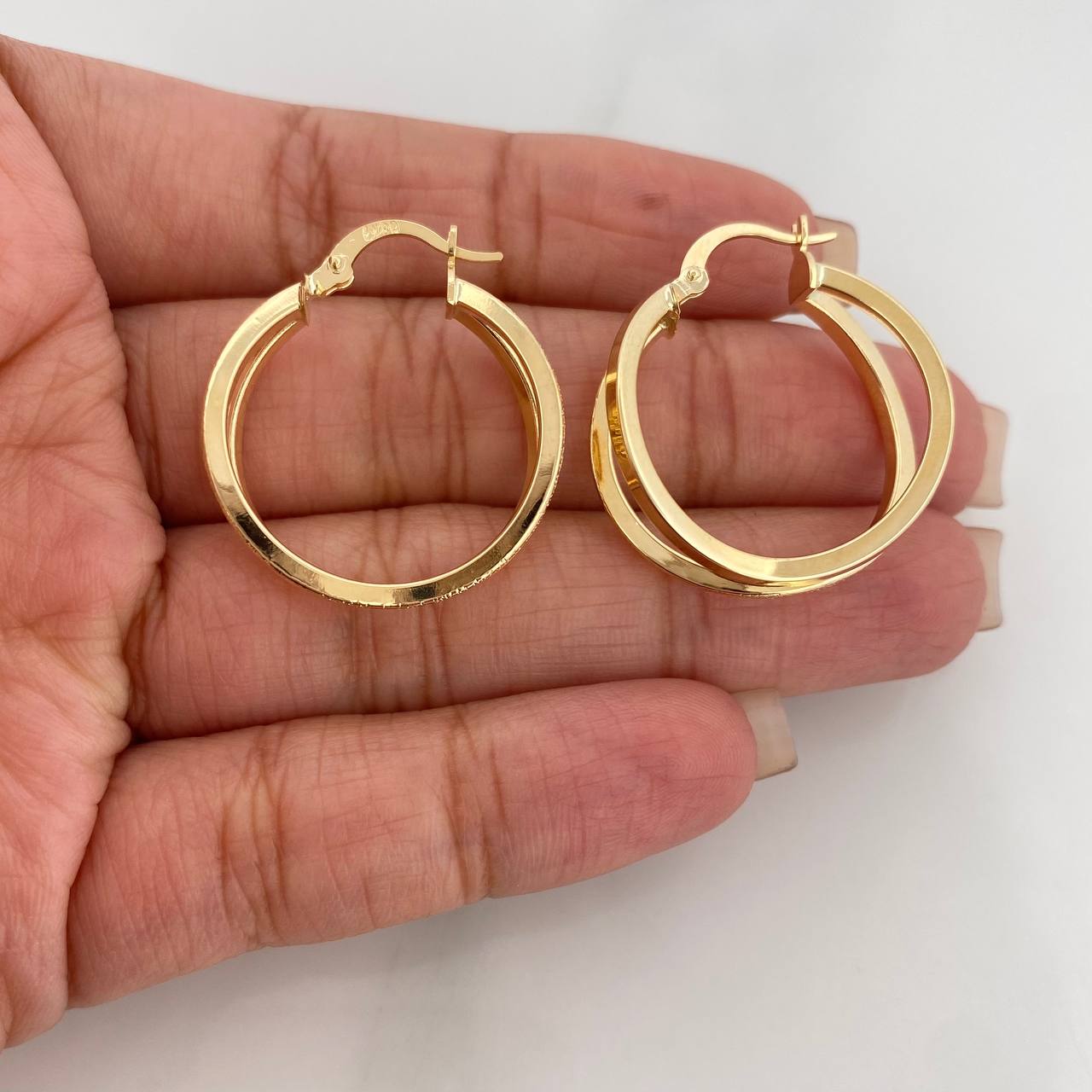 Candongas Juani 3.3 g / 3 cm Oro Amarillo 18K