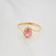 Anillo Halo Gota 1.6 g / T7 Oro Amarillo 18K