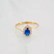 Anillo Halo Gota 1.65 g / T7 Oro Amarillo 18K