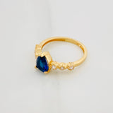 Anillo Halo Gota 1.7 g / T3 3/4 Oro Amarillo 18K
