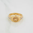 Anillo Corona 3.65 g / T6 1/2 Dos Oros Amarillo Blanco 18K