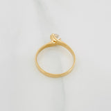 Anillo Solitario Cruzado 2.15 g / T6 1/2 Oro Amarillo 18K