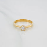 Anillo Solitario 2.05 g / T5 1/2 Oro Amarillo 18K