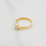 Anillo Solitario 2.05 g / T5 1/2 Oro Amarillo 18K