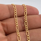 Cadena Figaro 5.3gr / 61cm / 3.75mm Oro Amarillo +1 18K %