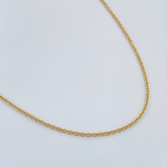 Cadena Aro Seguido 1.35gr / 45.5cm / 0.9mm Oro Amarillo +3 18K %