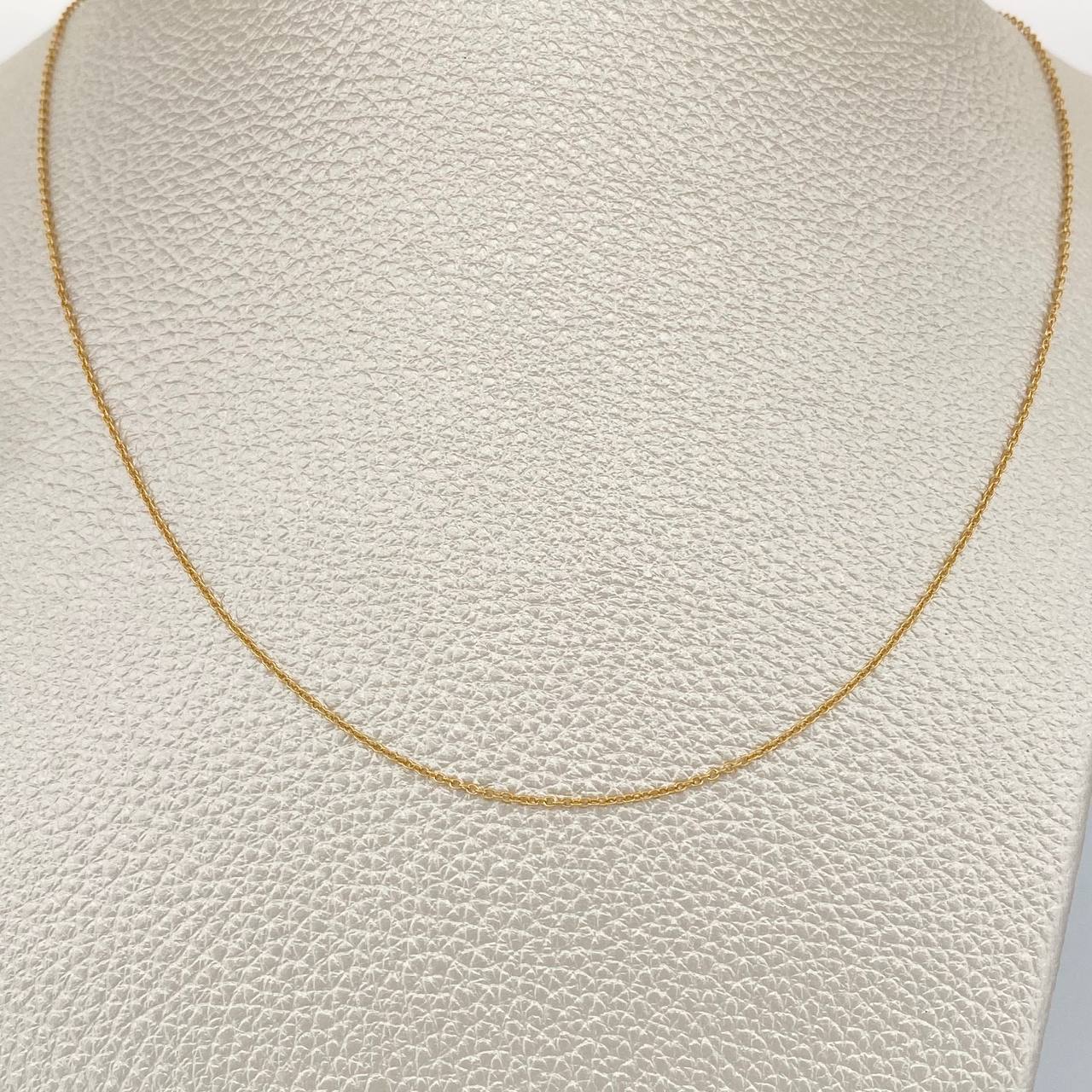 Cadena Aro Seguido 1.35gr / 45.5cm / 0.9mm Oro Amarillo +3 18K %