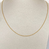 Cadena Aro Seguido 1.35gr / 45.5cm / 0.9mm Oro Amarillo +3 18K %
