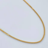 Cadena Veneciana 1.8gr / 45.5cm / 0.65mm Oro Amarillo +3 18K %