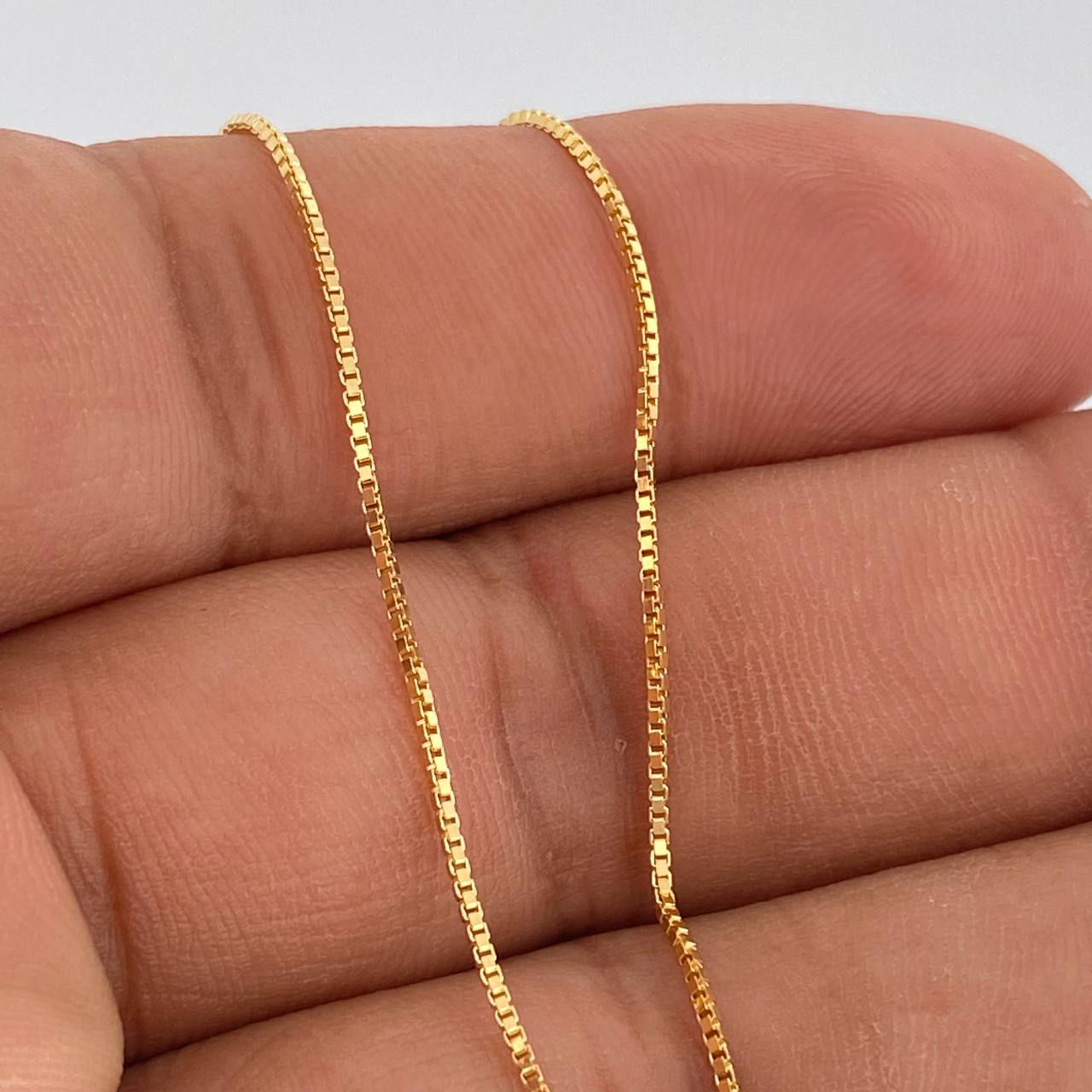 Cadena Veneciana 1.5gr / 46.5cm / 0.6mm Oro Amarillo +3 18K %