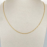 Cadena Veneciana 1.5gr / 46.5cm / 0.6mm Oro Amarillo +3 18K %