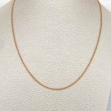 Cadena Mini Cubana 1.4gr / 59.5cm / 1.23mm Oro Rosa +1 18K %