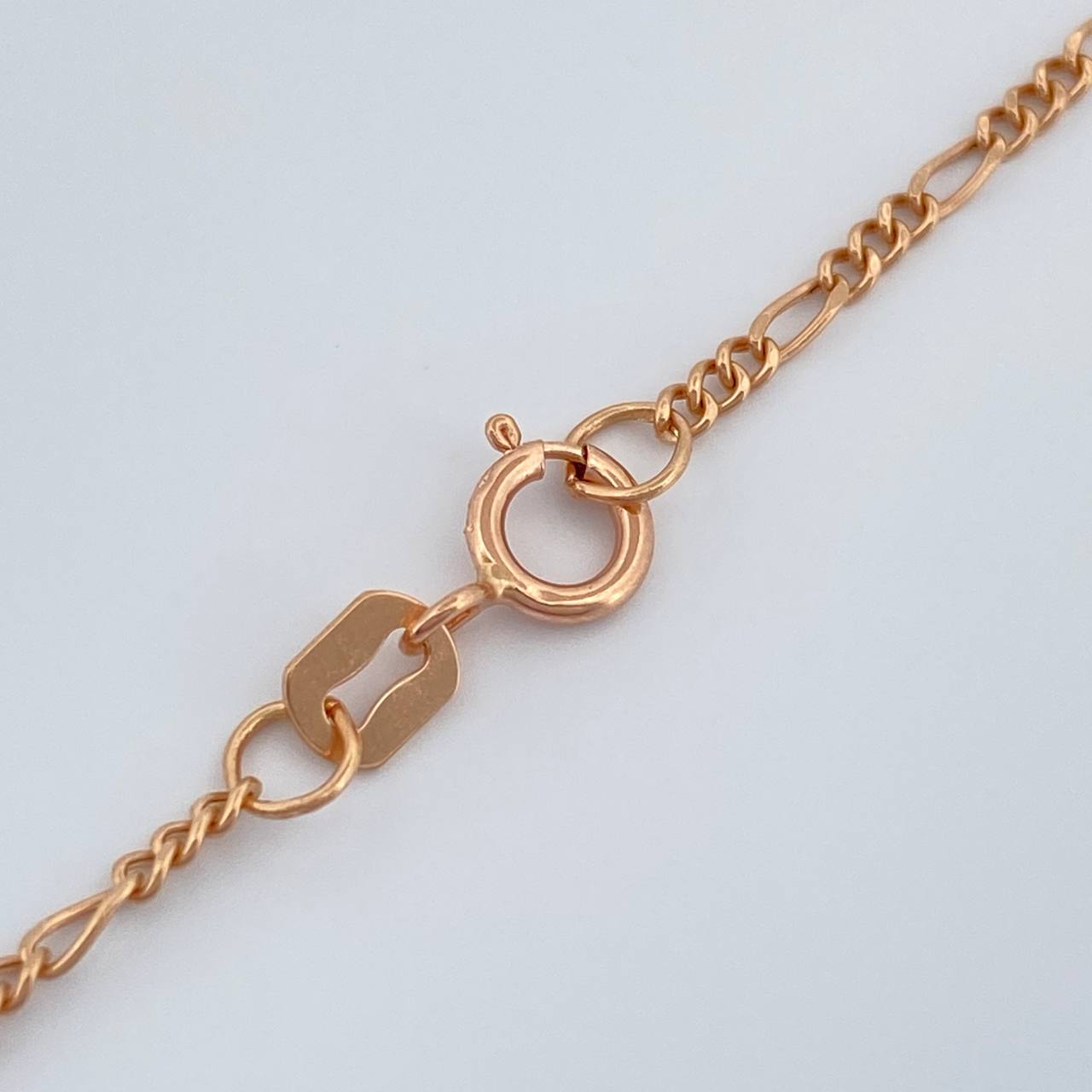 Cadena Figaro 1.4gr / 44.7cm / 1.45mm Oro Rosa +1 18K %