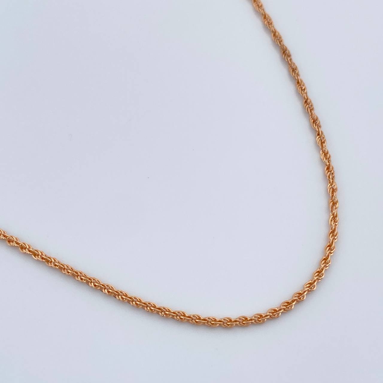 Cadena Lazo 1gr / 50cm / 1.25mm Oro Rosa +3 18K %