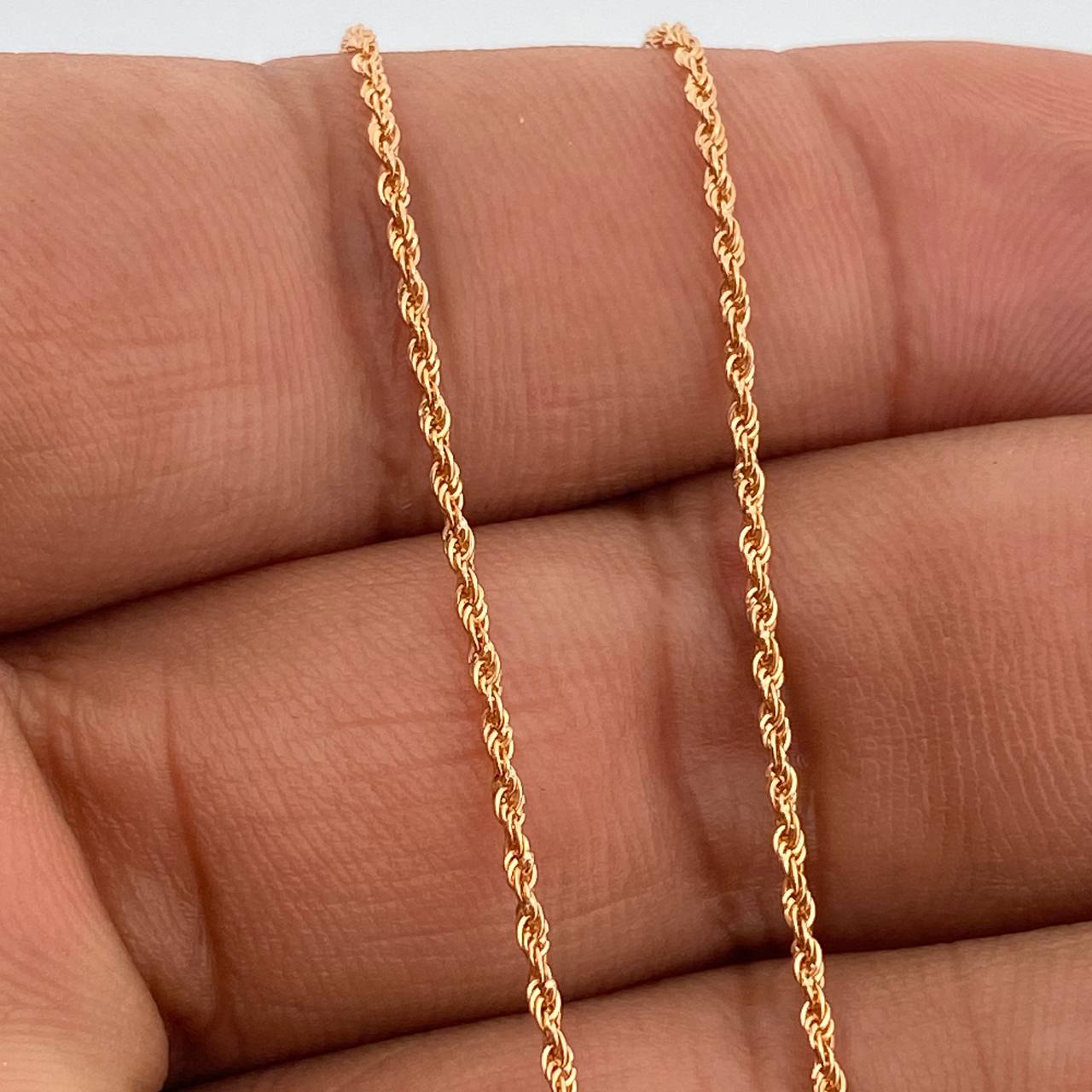 Cadena Lazo 1gr / 50cm / 1.25mm Oro Rosa +3 18K %