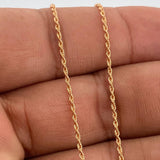 Cadena Lazo 0.95gr / 49.5cm / 1.25mm Oro Rosa +3 18K %