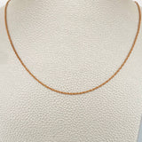 Cadena Lazo 1gr / 50cm / 1.25mm Oro Rosa +3 18K %