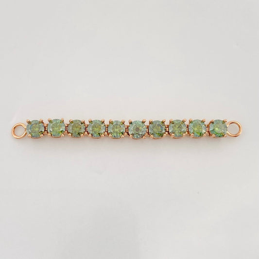 Herraje Tennis Moisanitas 3.3qts 3.35g / 5cm Oro Rosa 18K