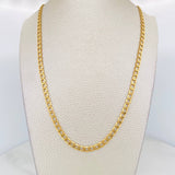Cadena Cubana 8.2g / 60cm / 4.28mm Oro Amarillo 18K
