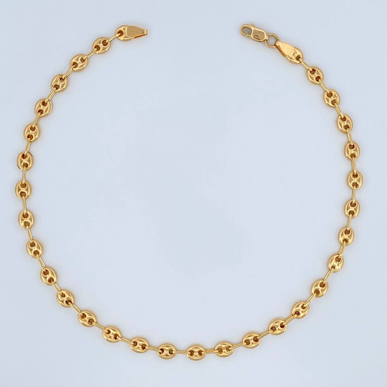 Tobillera GC 3.6gr / 25cm / 4mm Oro Amarillo 18K &