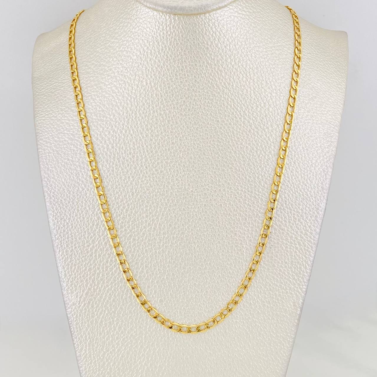 Cadena Cubana 8.9g / 60cm / 4.26mm Oro Amarillo 18K