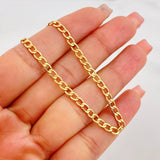 Cadena Cubana 8.8g / 60cm / 4.36mm Oro Amarillo 18K