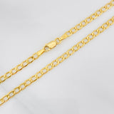 Cadena Cubana 8.8g / 60cm / 4.36mm Oro Amarillo 18K