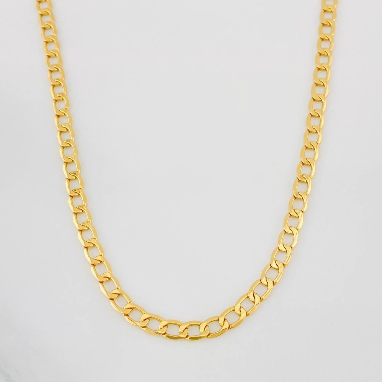 Cadena Cubana 8.9g / 60cm / 4.26mm Oro Amarillo 18K