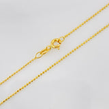 Cadena Militar 2.05g / 45cm / 0.79mm Oro Amarillo 18K