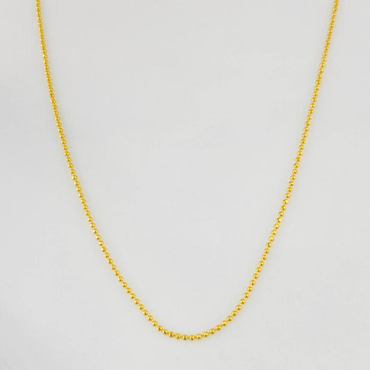 Cadena Militar 2.05g / 45cm / 0.79mm Oro Amarillo 18K