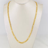 Cadena Figaro 7.75g / 60cm / 4.51mm Oro Amarillo 18K