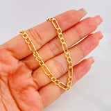 Cadena Figaro 7.75g / 60cm / 4.51mm Oro Amarillo 18K
