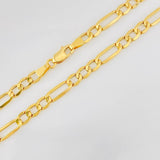Cadena Figaro 7.7g / 60cm / 4.58mm Oro Amarillo 18K