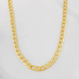 Cadena Cubana 10.7g / 55cm / 5.29mm Oro Amarillo 18K