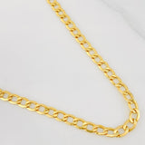 Cadena Cubana 10.7g / 55cm / 5.29mm Oro Amarillo 18K