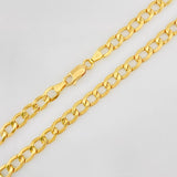 Cadena Cubana 10.7g / 55cm / 5.29mm Oro Amarillo 18K