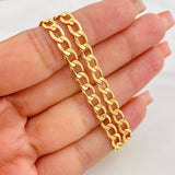 Cadena Cubana 10.7g / 55cm / 5.29mm Oro Amarillo 18K