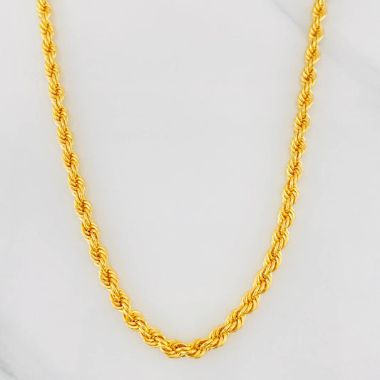 Cadena Lazo 14.8g / 60cm / 4.14mm Oro Amarillo 18K