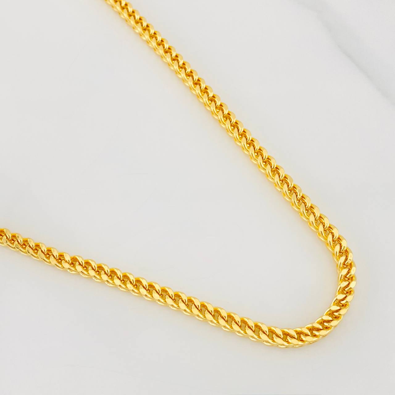Cadena Franco 21.5g / 60cm / 3.88mm Oro Amarillo 18K
