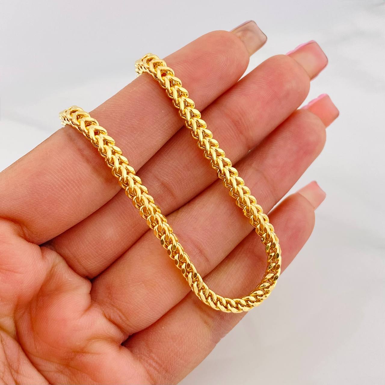 Cadena Franco 21.5g / 60cm / 3.88mm Oro Amarillo 18K