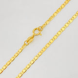Cadena Escalera Plana 2.45g / 45cm / 1.57mm Oro Amarillo 18K