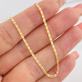 Cadena Escalera Plana 3.65g / 45cm / 2.09mm Oro Amarillo 18K