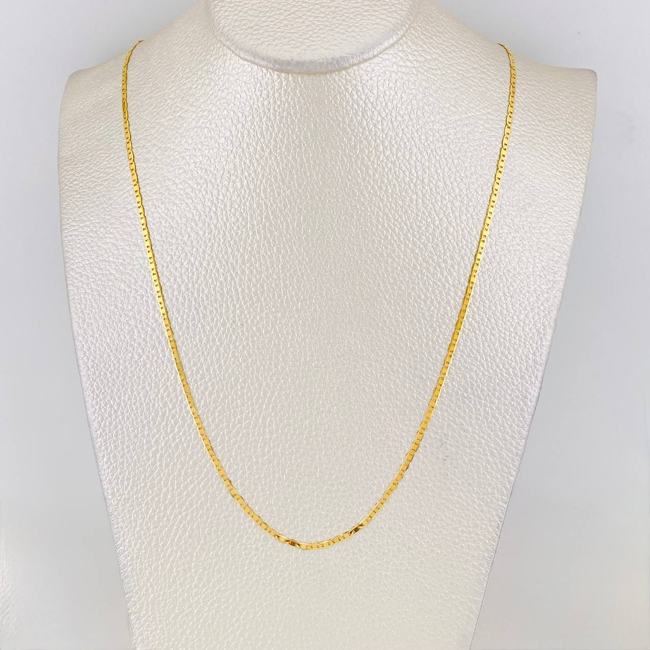 Cadena Escalera Plana 3.65g / 45cm / 2.09mm Oro Amarillo 18K