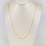 Cadena Escalera Plana 2.45g / 45cm / 1.57mm Oro Amarillo 18K