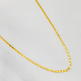 Cadena Escalera Plana 2.45g / 45cm / 1.57mm Oro Amarillo 18K