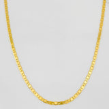 Cadena Escalera Plana 2.45g / 45cm / 1.57mm Oro Amarillo 18K