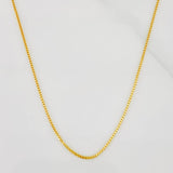 Cadena Veneciana 2.75g / 45cm / 0.89mm Oro Amarillo 18K