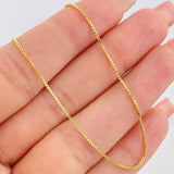 Cadena Veneciana 2.8g / 45cm / 0.8mm Oro Amarillo 18K