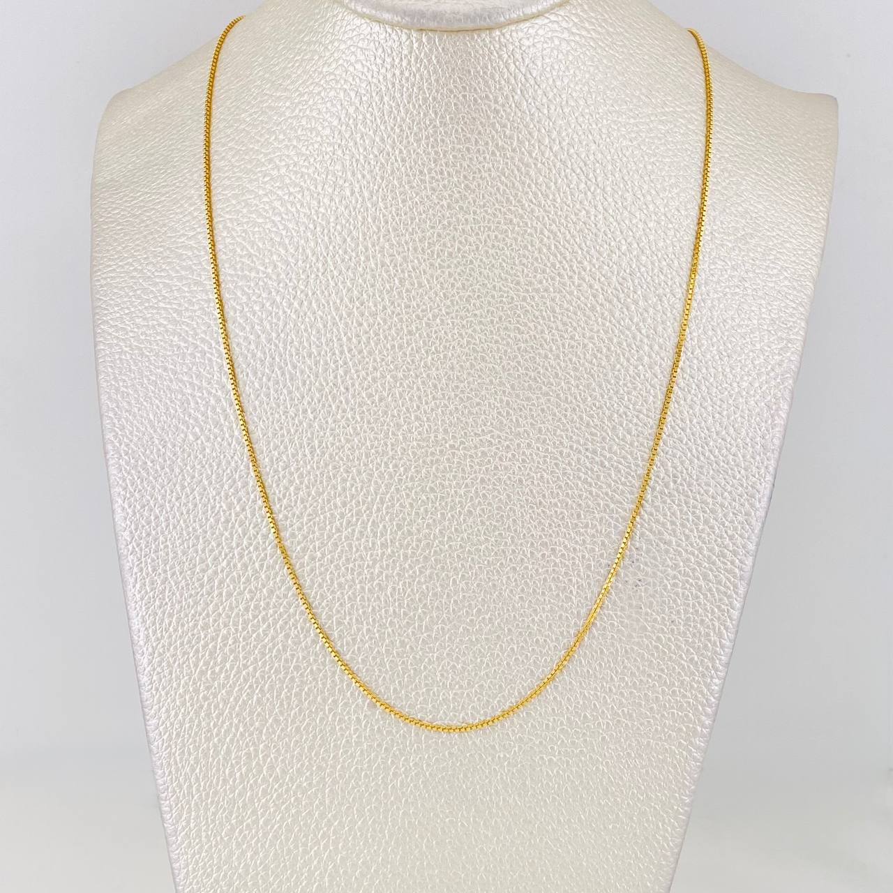 Cadena Veneciana 2.8g / 45cm / 0.8mm Oro Amarillo 18K