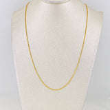 Cadena Veneciana 2.8g / 45cm / 0.8mm Oro Amarillo 18K